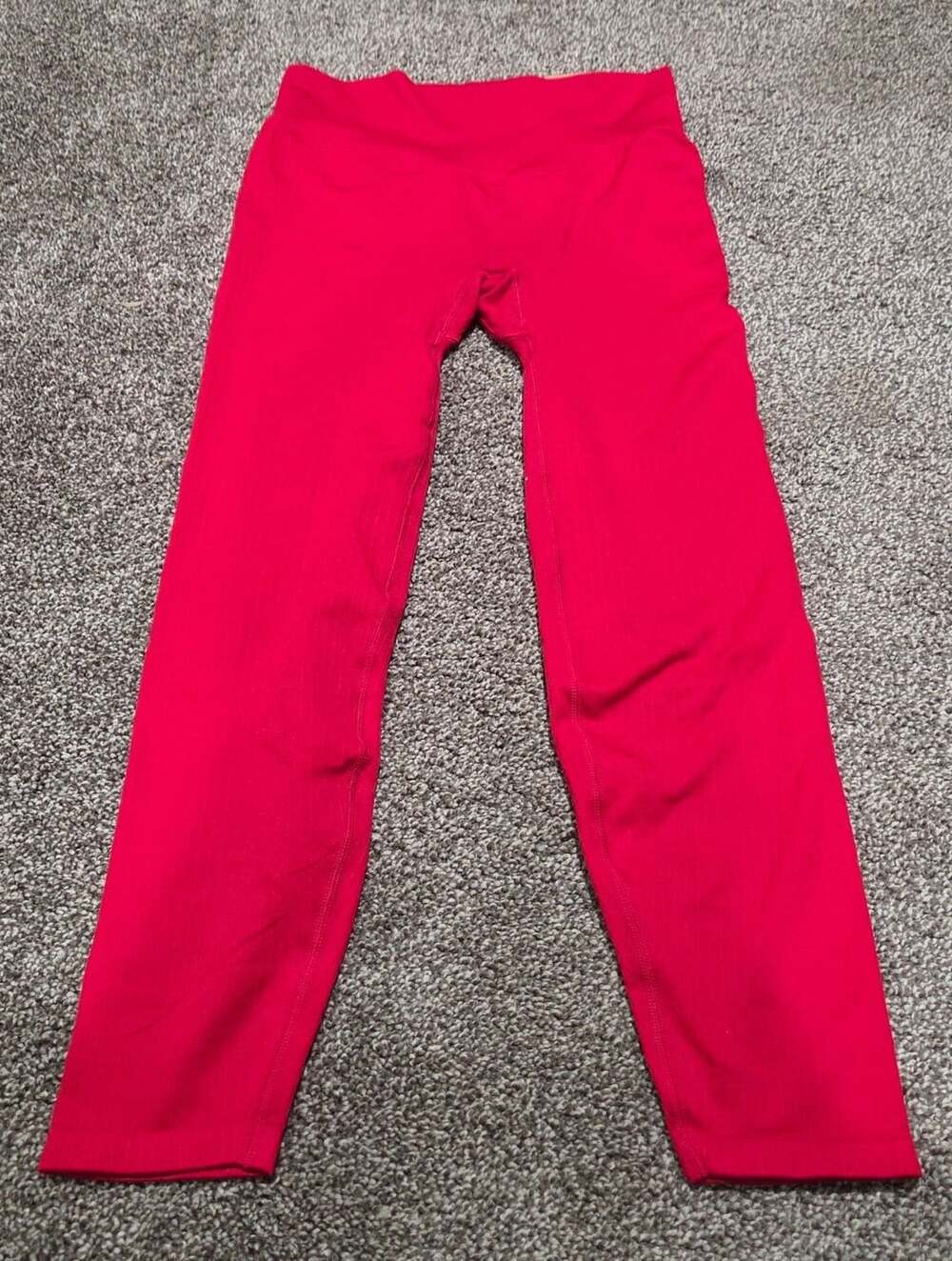 Victoria's Secret Pink Active High Waist 7/8 Tight Size S Red Seamless